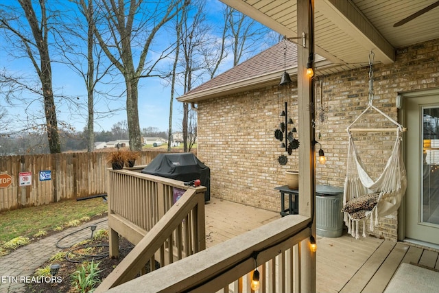 deck with grilling area