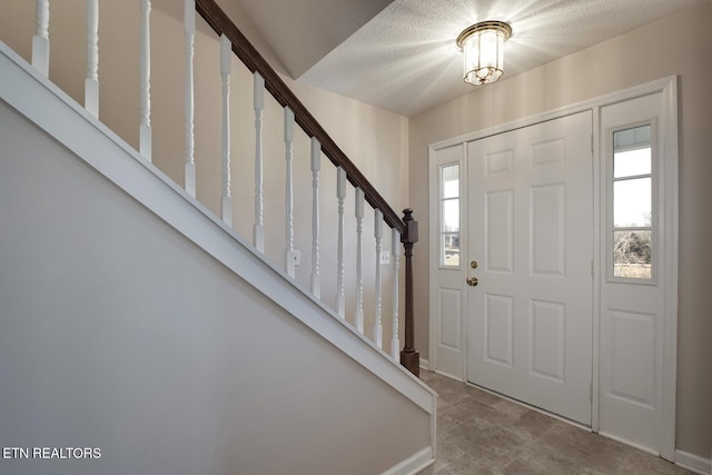 entrance foyer with plenty of natural light