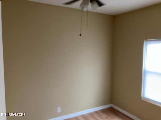 empty room featuring light hardwood / wood-style flooring