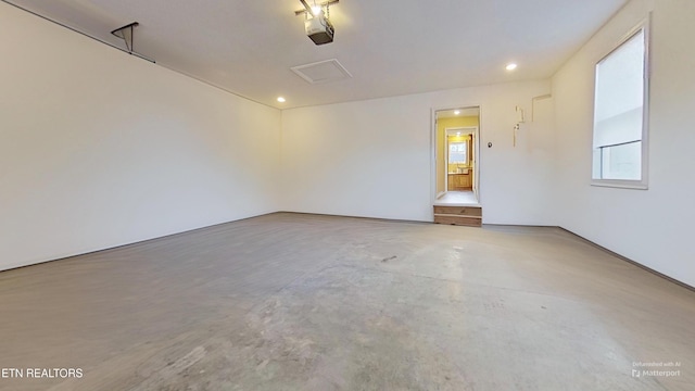 empty room with concrete floors