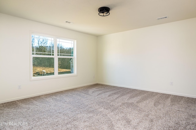 spare room with carpet flooring