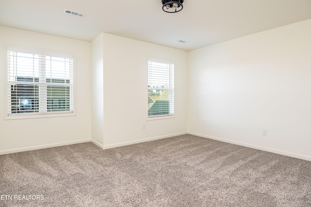 view of carpeted empty room