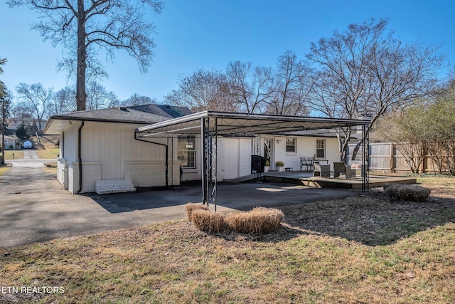 view of rear view of property