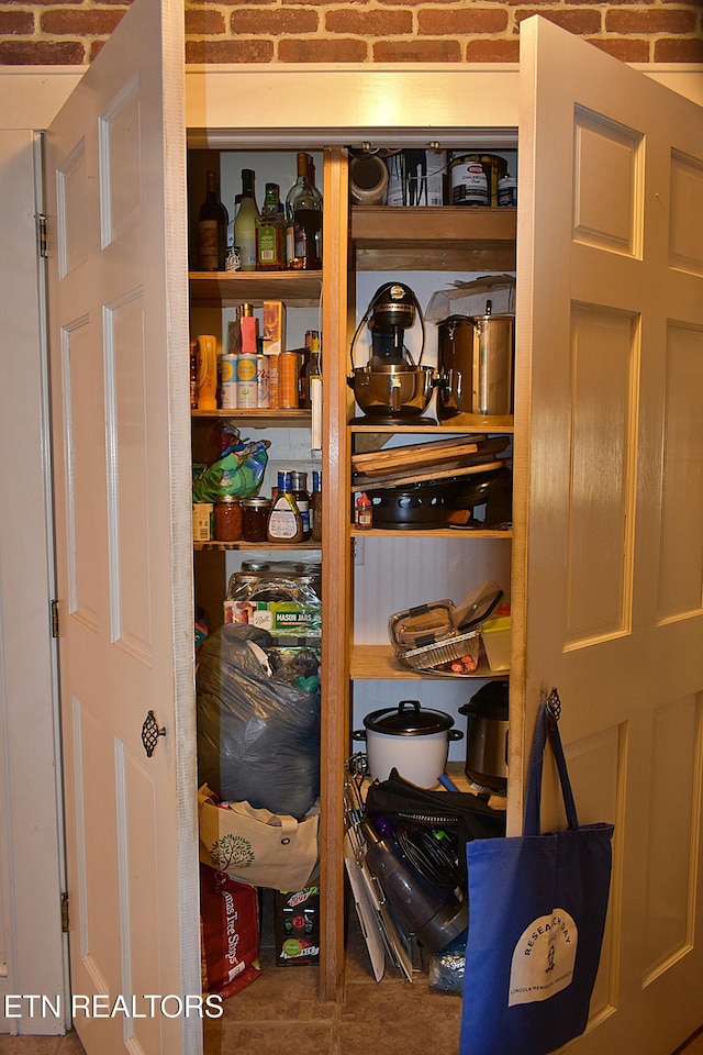 view of pantry