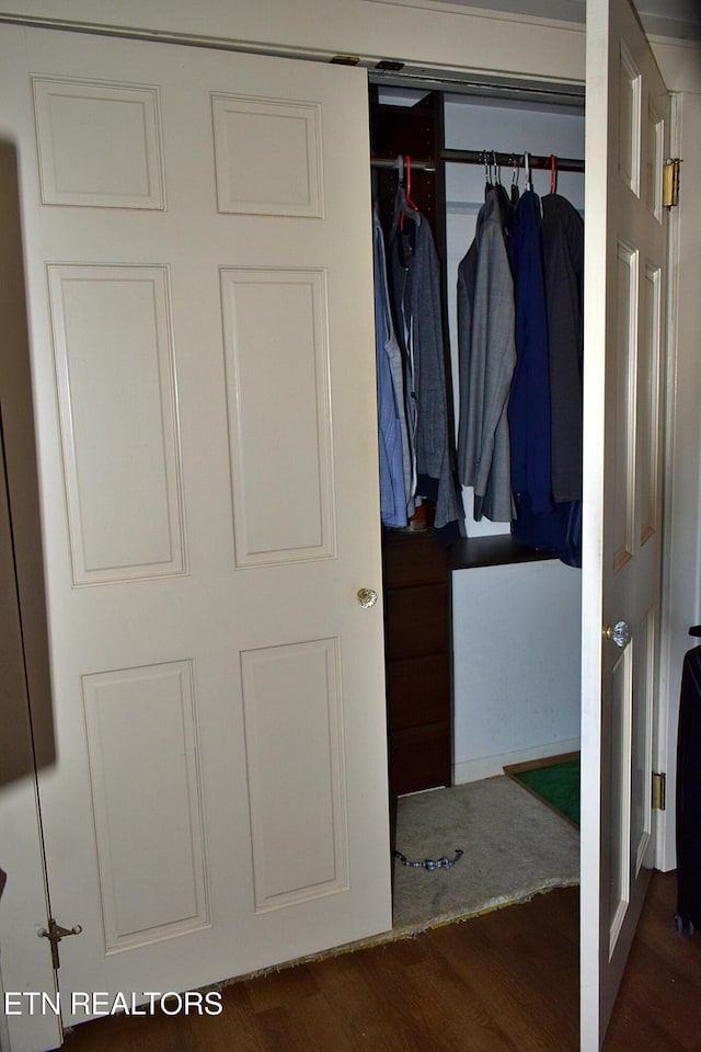 view of closet