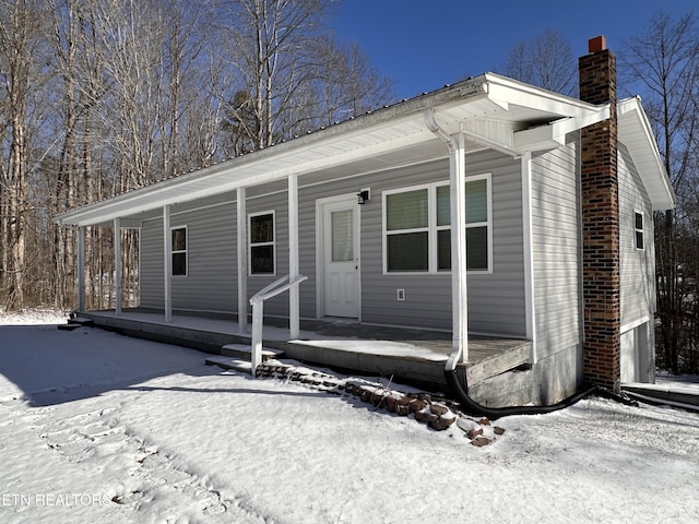 view of front of house with a porch