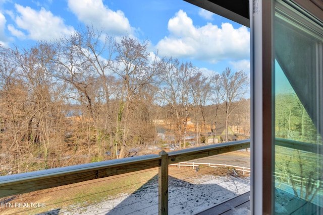 view of balcony