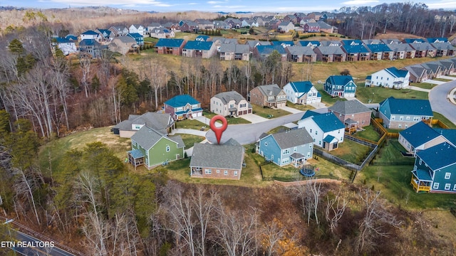 birds eye view of property featuring a residential view