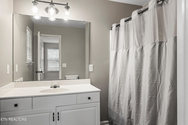 bathroom with vanity