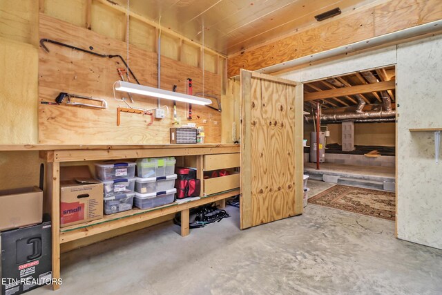 56 Westridge Ct, Fairfield Glade, TN 38558 - storage area featuring water heater