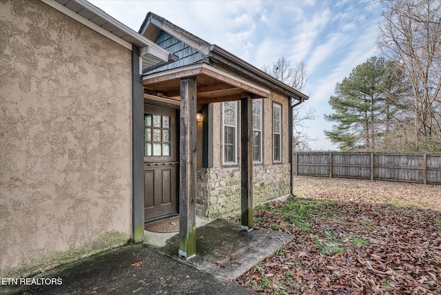 view of property entrance