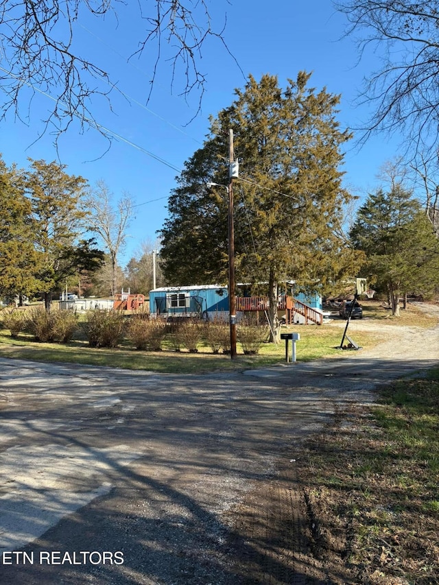 view of road