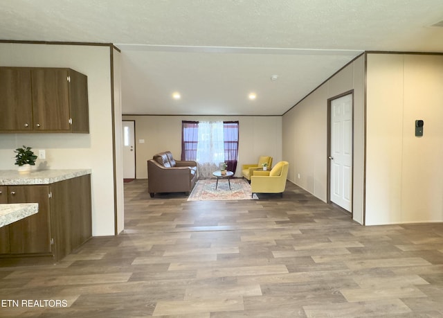 living room featuring light wood finished floors