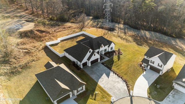 birds eye view of property