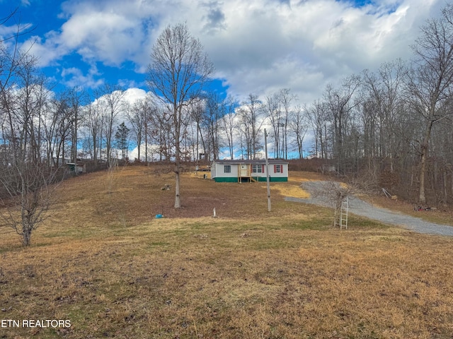 view of property's community featuring a yard