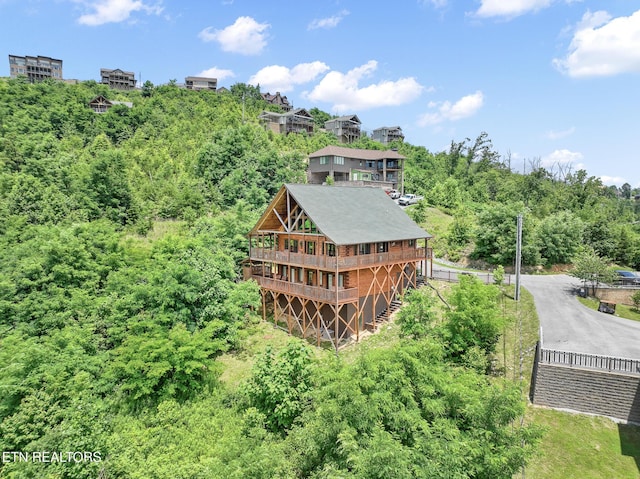 birds eye view of property