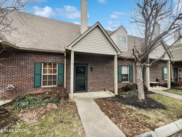 view of front of property with a patio