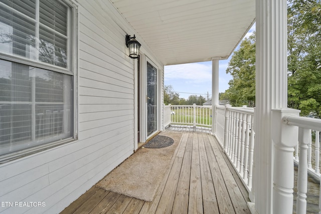 view of wooden terrace