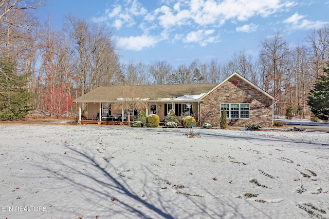 view of front of house featuring a porch