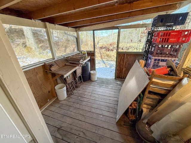 view of sunroom / solarium