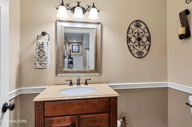 bathroom featuring vanity