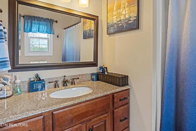 bathroom with vanity