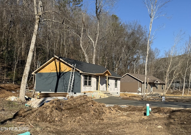 view of property under construction