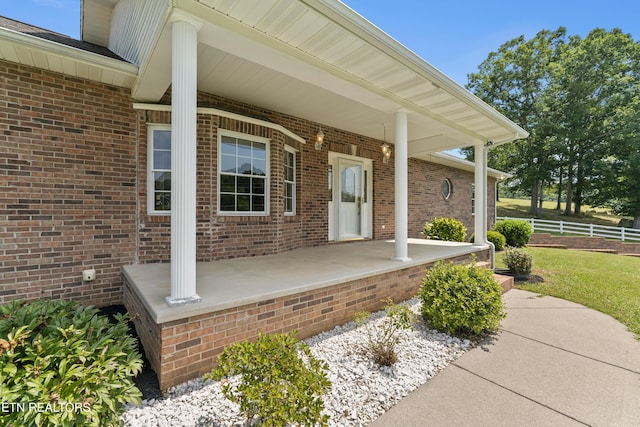 view of patio / terrace featuring a porch