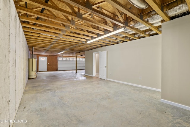 interior space with water heater