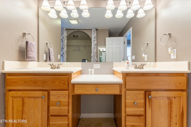 bathroom featuring vanity