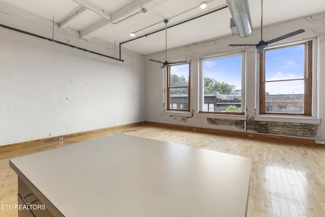 unfurnished room featuring light hardwood / wood-style floors