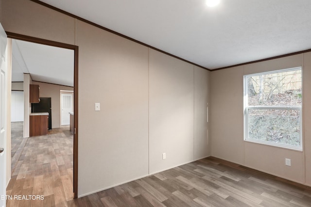 empty room featuring light hardwood / wood-style flooring