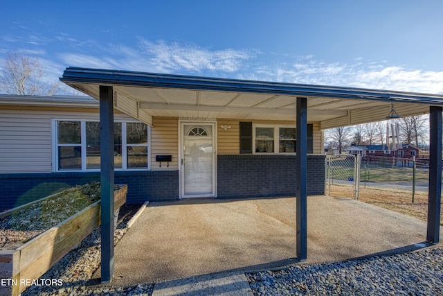 view of entrance to property