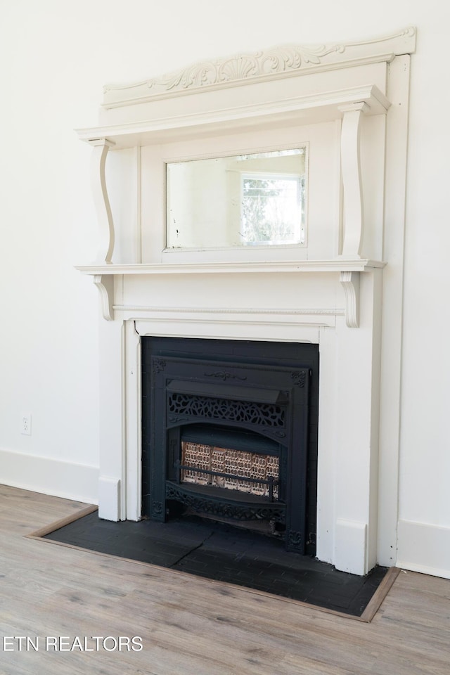 room details with wood-type flooring