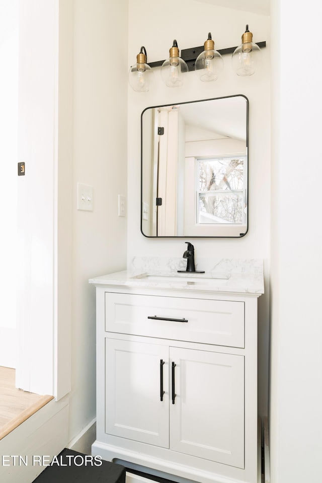 bathroom with vanity