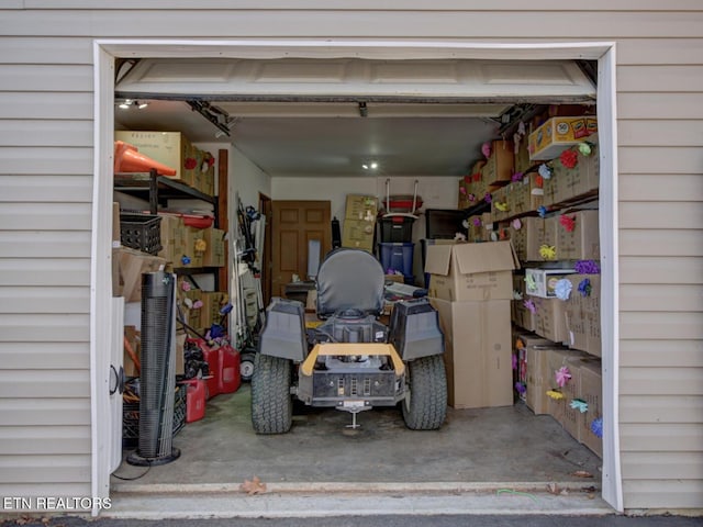 view of storage room