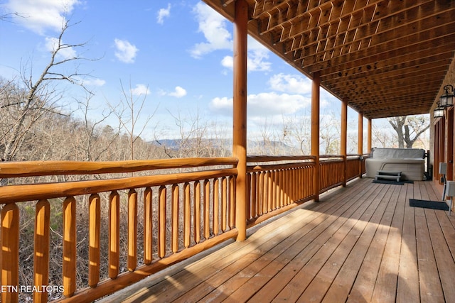 view of wooden terrace