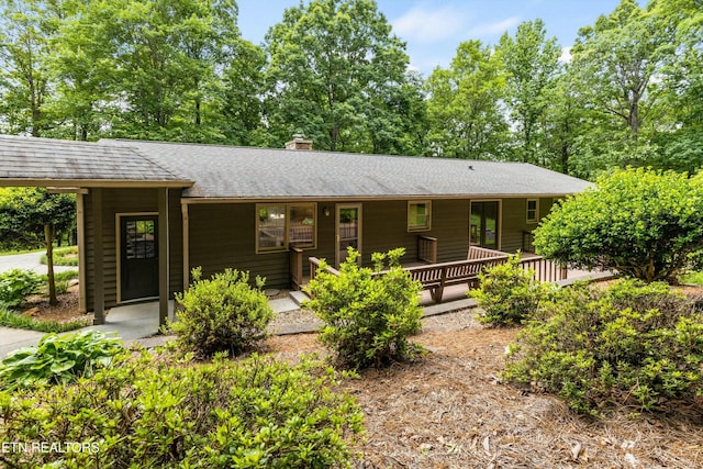 view of ranch-style home