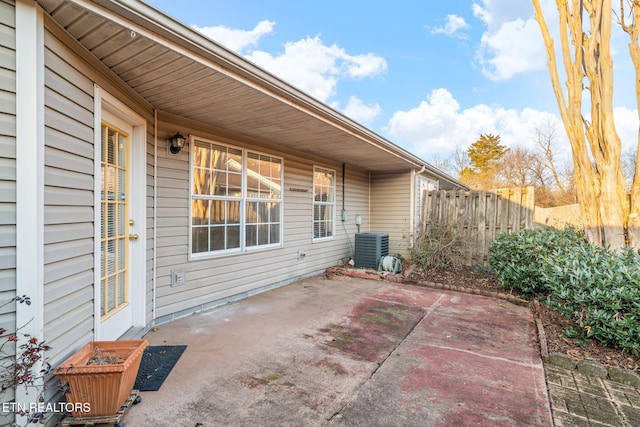 view of patio / terrace with cooling unit