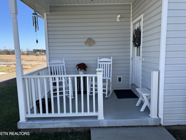 view of patio / terrace with covered porch