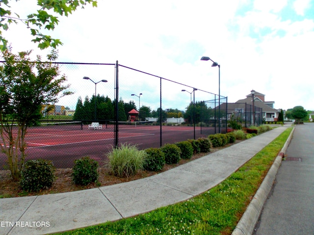 view of sport court