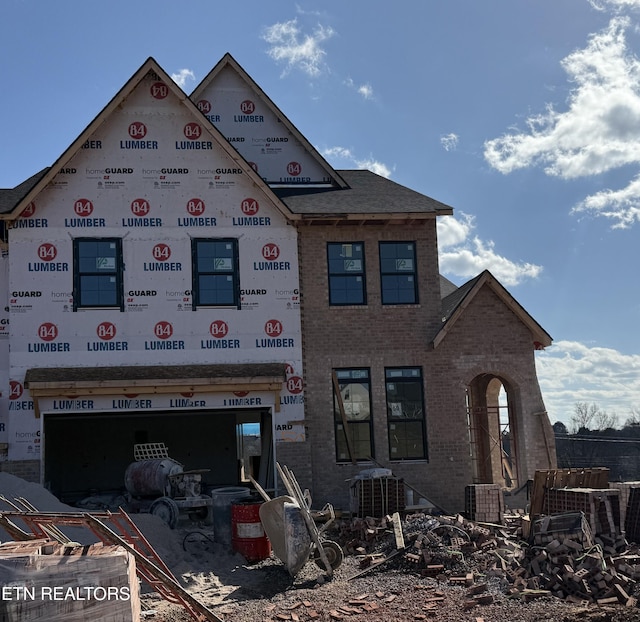 unfinished property featuring central AC