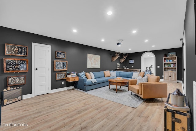 309 W Cleveland Ave, Monterey, TN 38574 - living room featuring light hardwood / wood-style floors