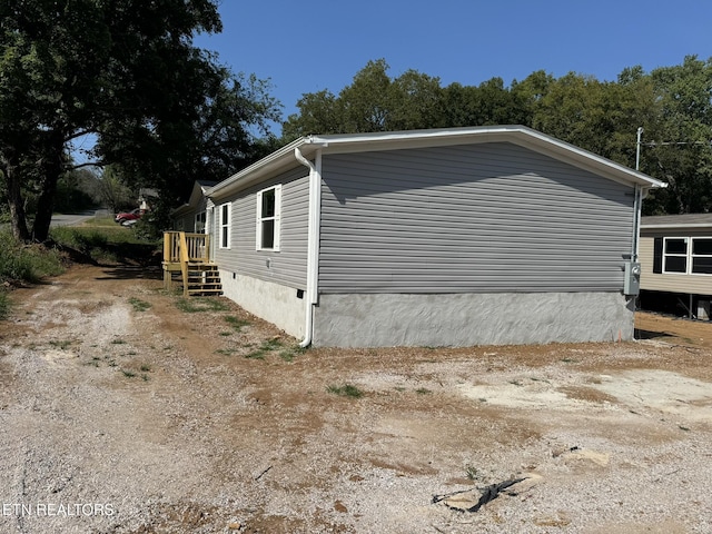 view of side of property