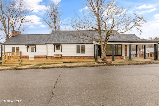 view of ranch-style home