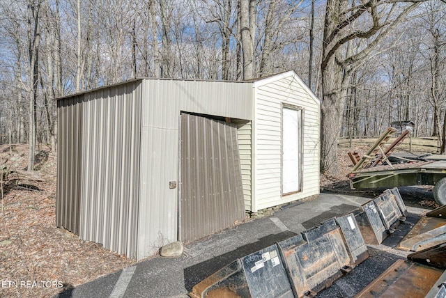 view of outbuilding