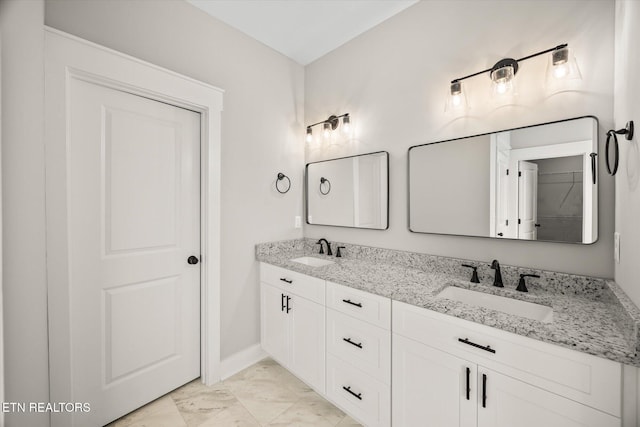 bathroom featuring vanity