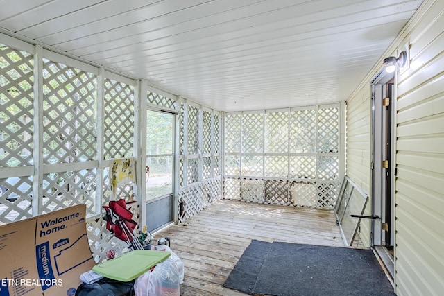 view of sunroom / solarium