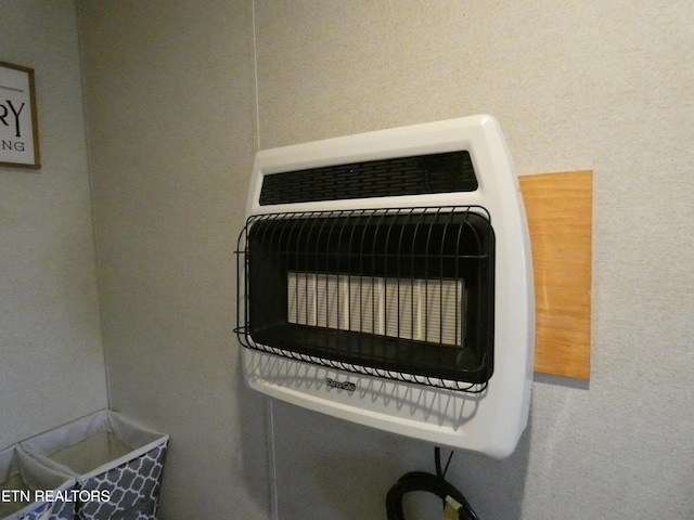 details featuring heating unit