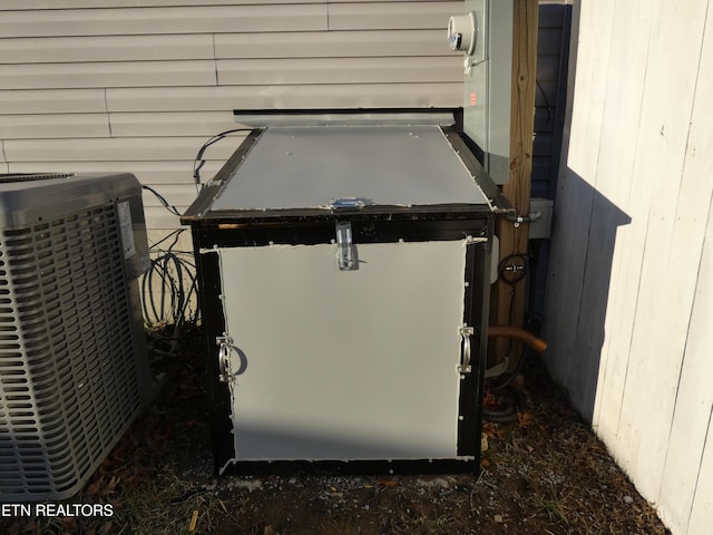 exterior details with central AC unit